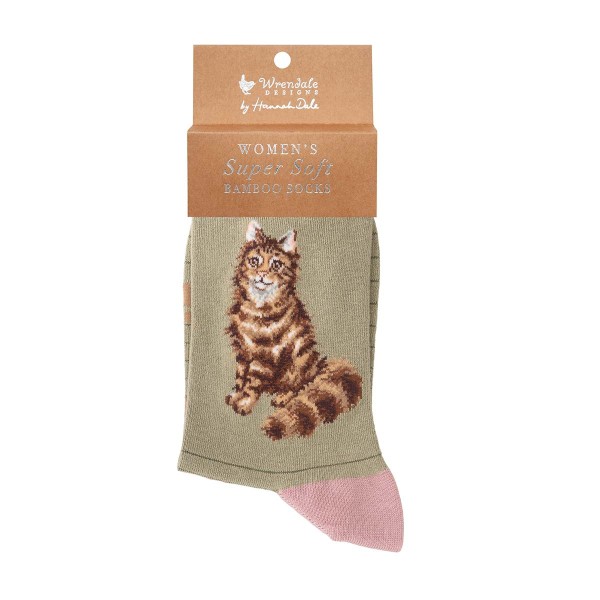 Wrendale Frauensocken SOCK030 "Feline Fabulous" - Katze
