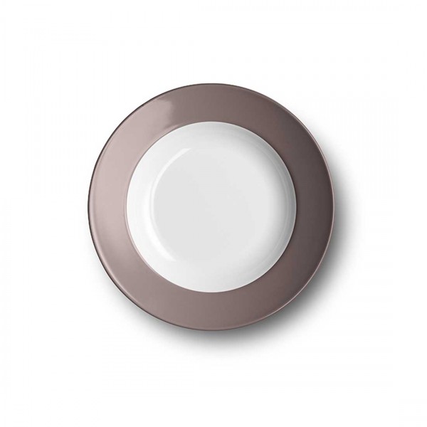 Dibbern Solid Color 2005500049 Umbra Teller tief 23 cm Fahne