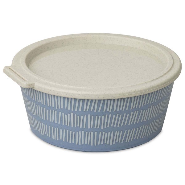 Koziol Blomster 8174716 Schale 1,3l mit Deckel, Line - Nature Flower Blue