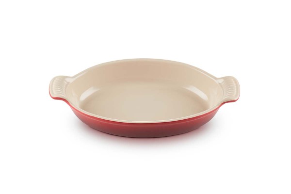 Le Creuset Poterie 61105280900006 Auflaufform Tradition oval 28 cm - Ofenrot - Sonderformat