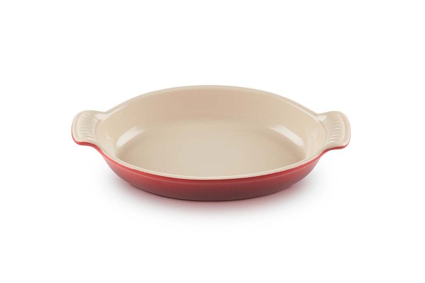 Le Creuset Poterie 91004028060100 Auflaufform Tradition oval 28 cm - Kirschrot - Sonderformat