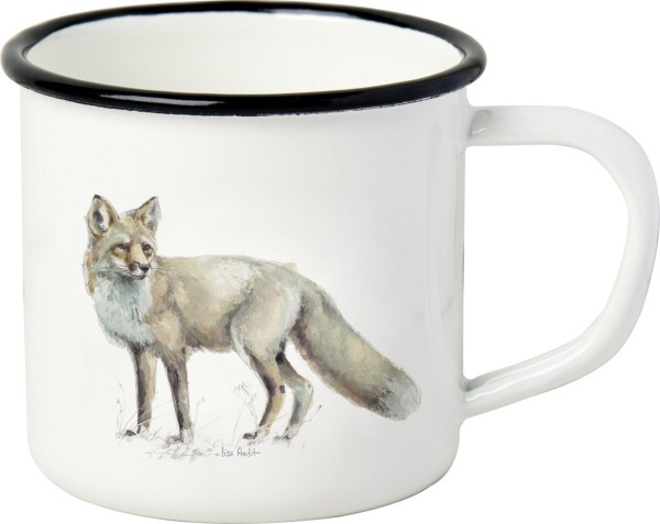 Ihr WOODLAND FOX EB 966200 Emaille Becher