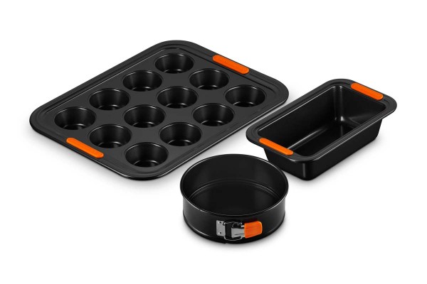 Le Creuset Antihaft-Backformen 46928000010103 3er-Set Backformen antihaft