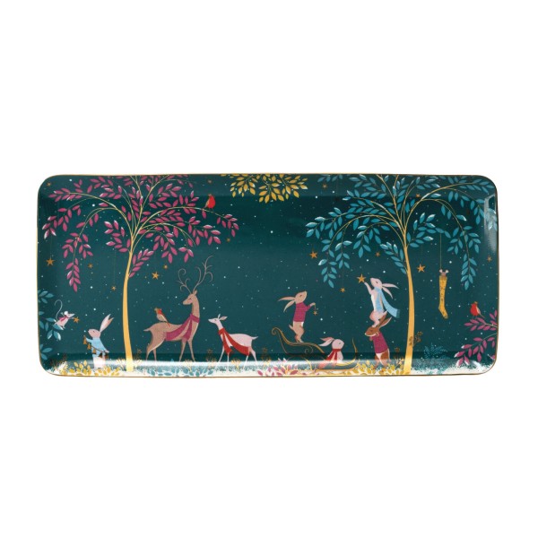 Portmeirion Woodland Tales SMWTF79458-XG Kuchenplatte 36cm - Deer &amp; Robin