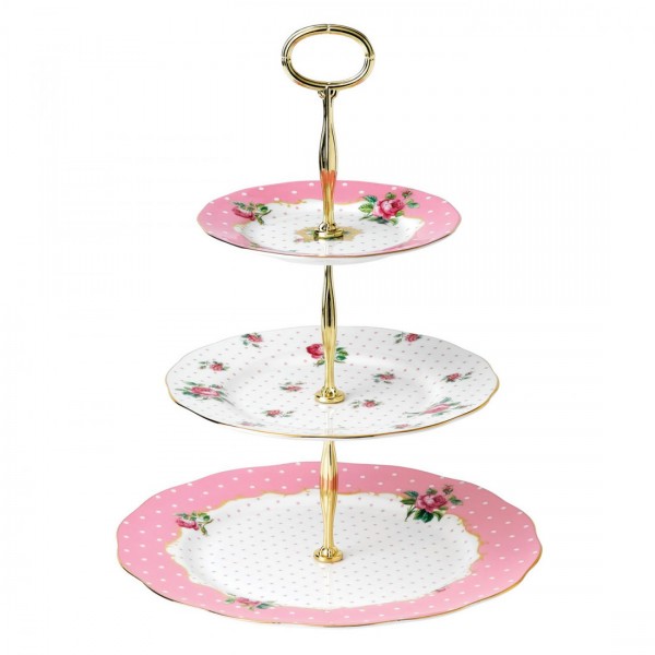 Royal Albert Cheeky Pink Etagere 3-tlg. (26584)