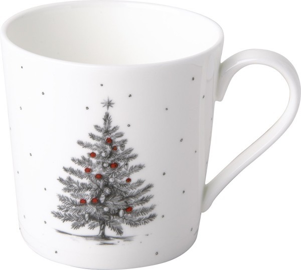 Ihr Pure Christmas Tree Black BOJ1117207 Bone China Becher 0,35l