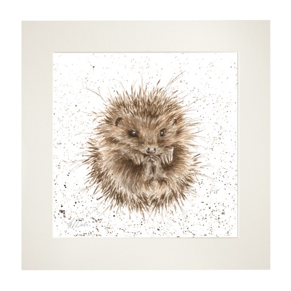 Wrendale Mounted Prints MP028 "Awakening" - Igel