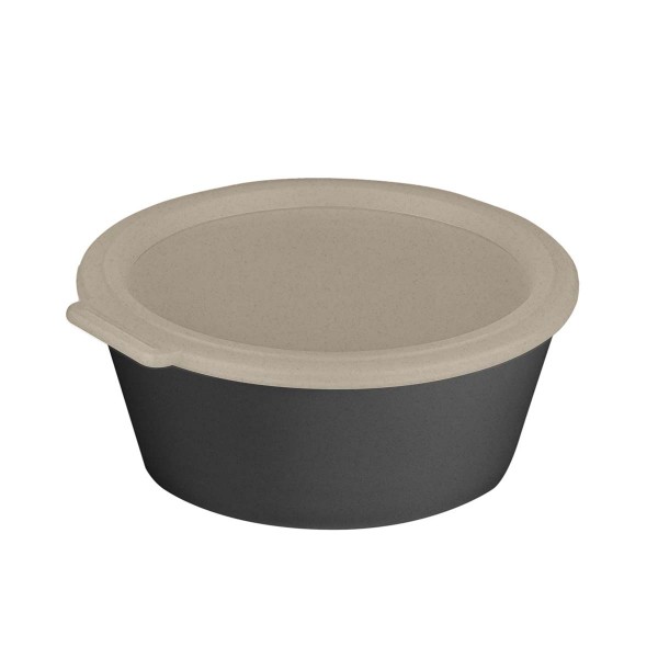Koziol Move 100050701 Schale 1,3l mit Deckel - Nature Ash Grey