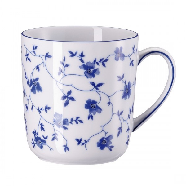 Rosenthal Form 1382 Blaublüten Becher mit Henkel 0,24 l