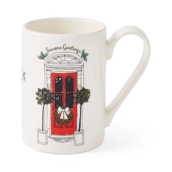 Portmeirion Mug Meirion MECD48600 Becher mit Henkel 0,35l - Christmas Door