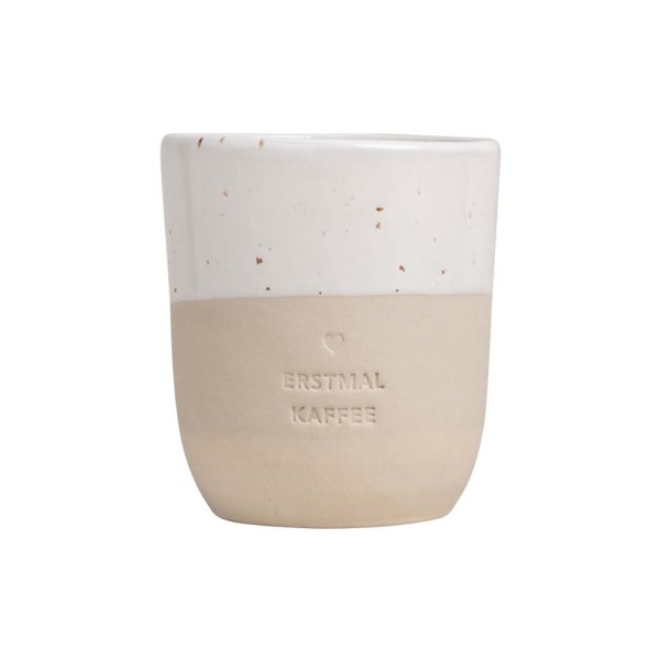 Eulenschnitt pot-037-ve Becher 0,32l Erstmal Kaffee