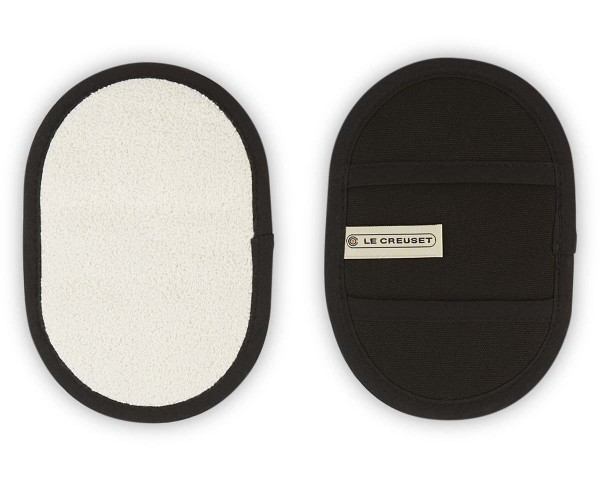 Le Creuset Textilien 95002600000000 2er-Set Topf-Griffschutz - Schwarz