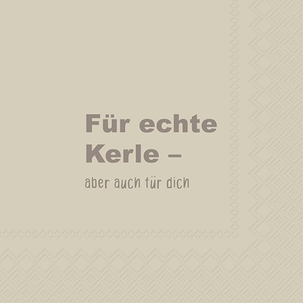 IHR Für Echte Kerle Linen L1109366 Lunch-Servietten 33 x 33 cm