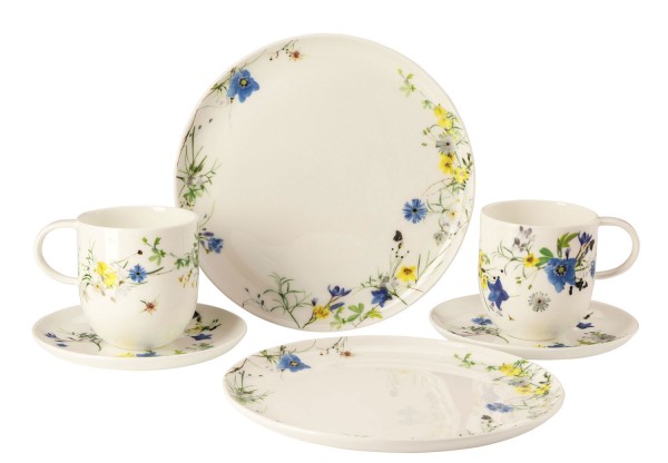 Rosenthal Brillance Fleurs des Alpes Set 6-tlg./Becher/Cp