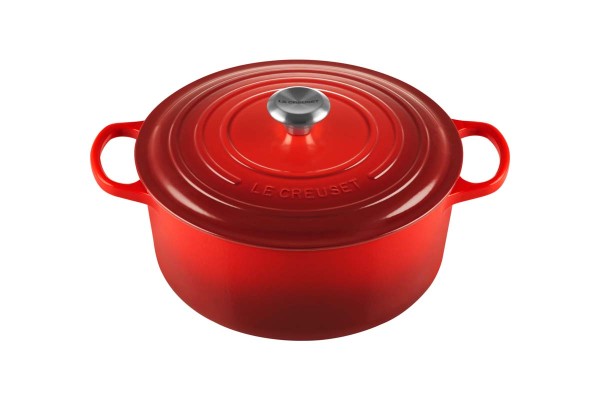Le Creuset Kochgeschirr 21177280602430 Bräter Rund Signature 28cm - Kirschrot