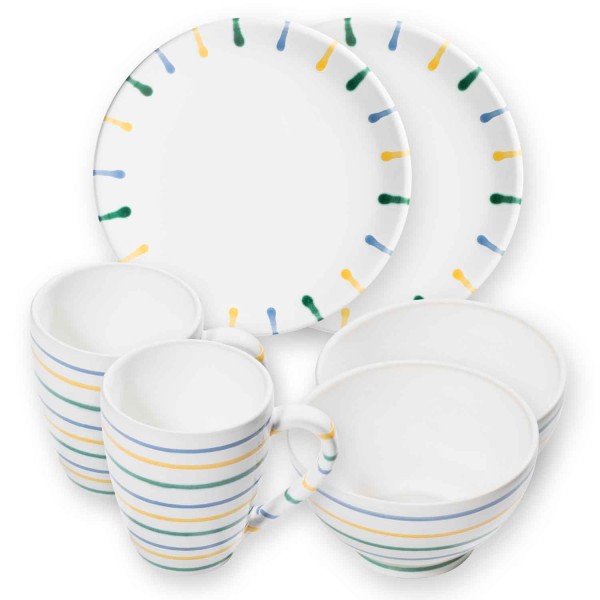 Gmundner Buntgeflammt 0103HUCU06SET Hüttenfrühstück für 2 Cup