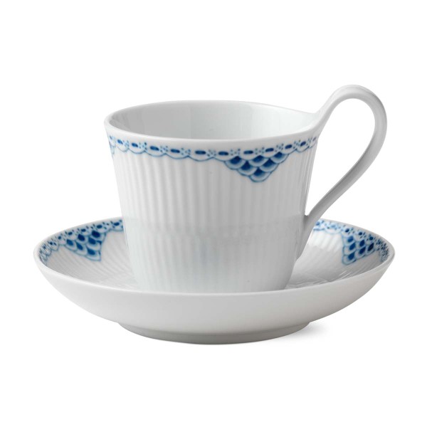 Royal Copenhagen Princess 1017248 Tasse mit hohem Henkel und Untertasse 0,24l