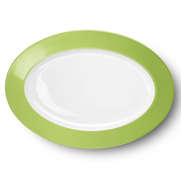Dibbern Solid Color 2022300040 Maigrün Platte oval 36 cm