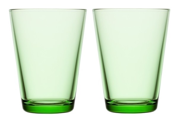 Iittala Kartio 1008614 Glas 0,4l - apple green 2stk (Auslauf 31.8.25)
